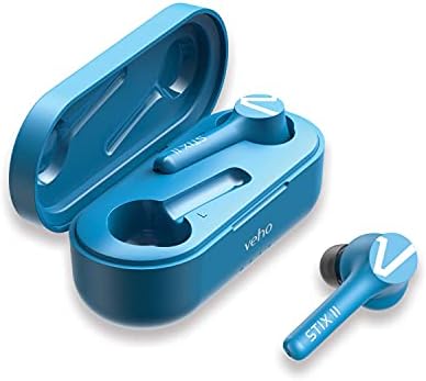 Безжични слушалки Veho STIX ll True| Bluetooth v.5. 1 слушалки | До 5 часа автономна работа / кабел за зареждане калъф