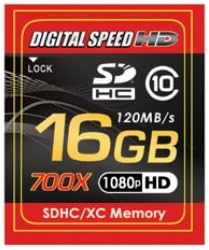 Цифрова скорост 16GB 700X Professional High Speed 120MB/s Error Free (SD) Карта памет от Клас 10,