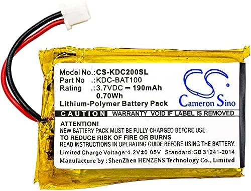 Сменяеми батерии за KOAMTAC KDC-100 KDC-200,подходяща Номер 02-980-8680 KDC-BAT100, Литиево-полимерна 3,7 В