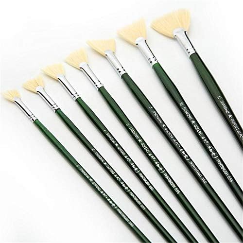 Teerwere Paintbrush Sets Фен Bristle маслени Бои Brushes Set Подходящ за Маслената Акрилни Акварельной и гуашевой живопис