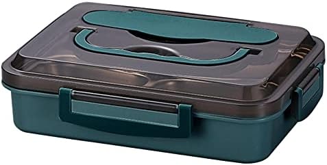 Stacked Bento Box for Kids and Adults - Фланец ланчбокс с разделители - Lunch Solution Предлага солидна, герметичную опаковане