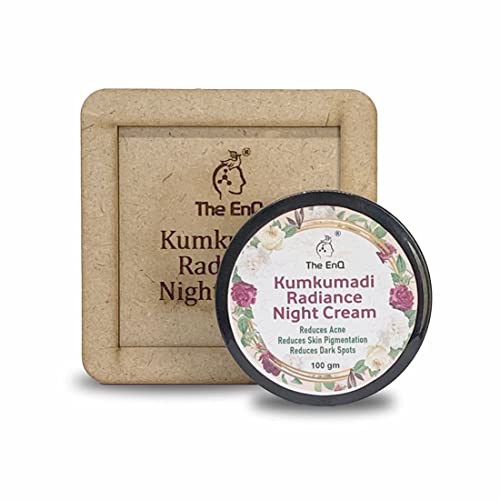 Madow The EnQ Kumkumadi Radiance Night Cream 100gm || Намалява акне || Намалява пигментацията на кожата || Намалява тъмните
