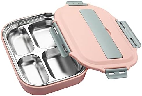 Stacked Bento Box for Kids and Adults - Leakproof Lunchbox with dividers - Lunch Solution Предлага солидна, герметичную