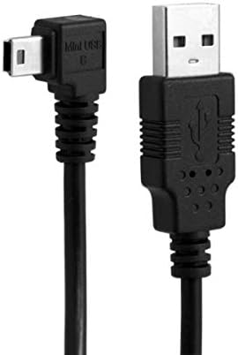 CY 5pin Mini USB Type Male to USB 2.0 Мъжки Кабел за зареждане на данни от 50 см Ляв Ъгъл 90 градуса