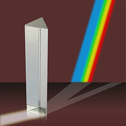 Amlong Crystal 6 inch Optical Glass Триъгълна Prism for Teaching Light Spectrum Physics and Photo Photography Prism, 150mm