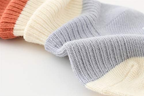 VWU Детски Чорапи против хлъзгане С Дръжки Унисекс, За Деца Сладки Топли Зимни Нескользящие Глезена Памук 6 Опаковане