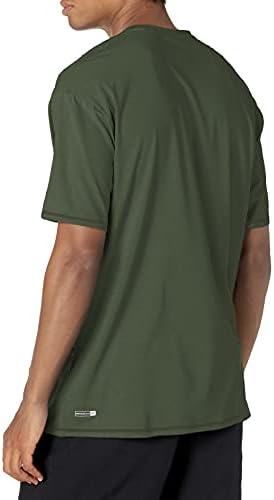 Quiksilver Мъжки Стандартна Heritage Хедър Риза с къс ръкав Rashguard Surf Shirt