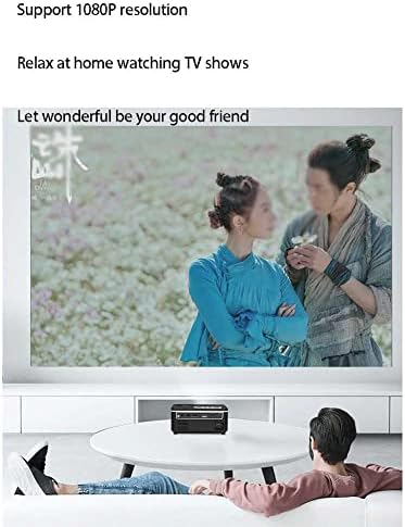 XIAOSHIDAI Проектор,3D Съвместим за Домашно Кино Лаптоп Full HD Мини Проектор за Домашно Entertainment1080P Начало Led