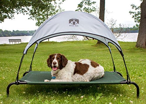 Everything Summer Camp Dog Bed Навес with Adapter - Подходящ за по-големи размери Coolaroo и Basics Пет три легла (спалня