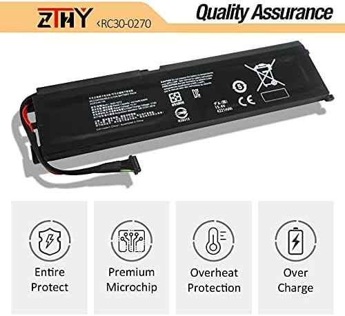 ZTHY RC30-0270 Батерия за лаптоп Razer Blade 15 Base 2018 2019 GTX 1660 Ti RZ09-0270 RZ09-02705E76 RZ09-02705E76-R3U1