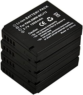 BTBAI Съвместимост DMW-BCJ13 Батерия за DMW-BCJ13E BCJ13P BCJ13PP BTC5 DMC-LX5 LX7 Цифров фотоапарат (4X Батерия+Зарядно