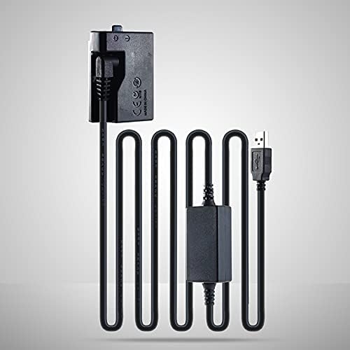 KESOTO E10 Dummy Battery &Boost Кабел DC Coupler USB Power Adapter Cable for EOS 1100D 1200D 1500D 2000D 3000D DSLR Камери,