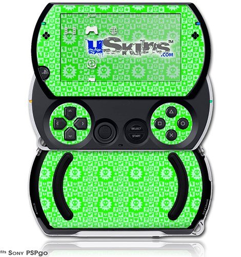 Готик Пънк Pattern Green - Decal Style Skins (подходящ за Sony PSPgo)