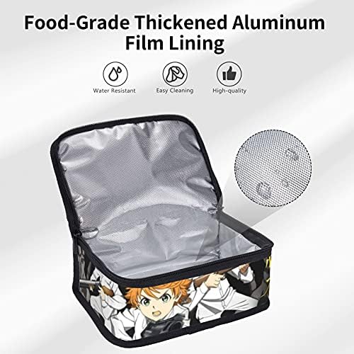 The Promised Neverland Emma Аниме Portable Lunch Bag Thermal Insulation Refrigerated Working Lunch Box за Мъже и Жени