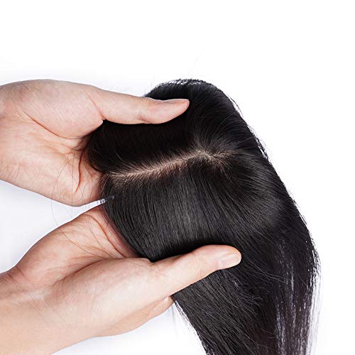 Реми Human Hair Topper Pieces Human Hair Topper Hand Tied Mono Top Hair Парчета, Clip in Hair Topper Crown Wiglets