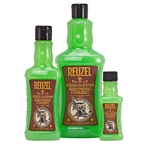 REUZEL Scrub Shampoo, Зелен, Розмарин, 11,83 Течни унции
