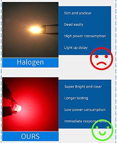 T3 Червен Neo Led Клин Лампи Климат Нагревател Управление на Запалването на Осветлението на Арматурното табло Guage Клъстер