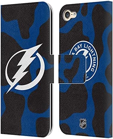 Head Case Designs Официално Лицензиран NHL Jersey Tampa Bay Lightning Leather Book Портфейла Case Cover Съвместим с Apple Touch 6th Gen/Touch 7th Gen