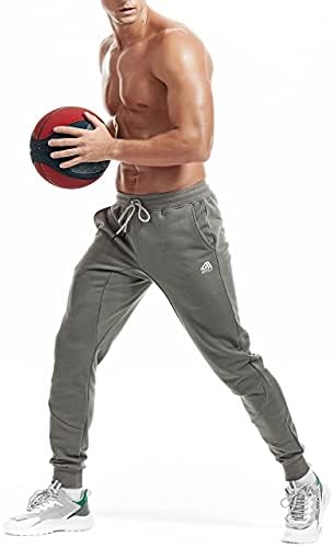 AIMPACT Мъжки Зауженные Джоггеры Slim Fit Fitted Cotton Casual Running Workout Jogger Спортни Панталони с Джобове