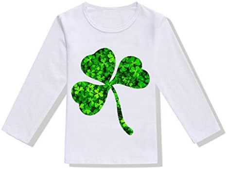 Риза за малки момичета и момчета, Дрехите на Свети Патрик, от 1 до 6 години, бебешки Блузи с Дълъг ръкав на Ирландския