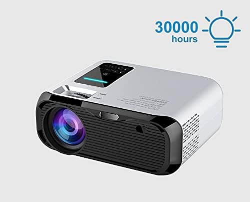 BBCVTREQA HD Проектор 3500 лумена Поддръжка на 1080P Проектори за Домашно кино USB 4K Лазерен Проектор, WiFi и Bluetooth