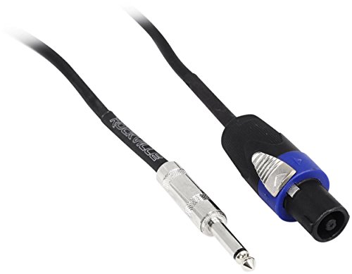 Rockville RCTS1610 10' 16 AWG 1/4 TS to Speakon Speaker Cable Мед