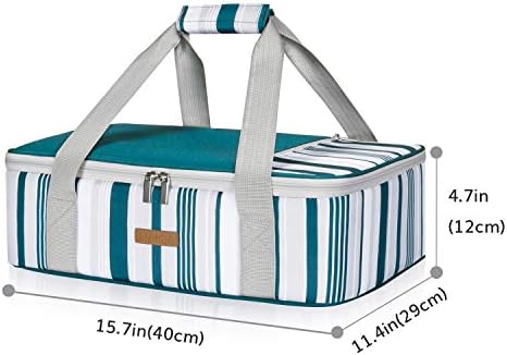 LUNCIA Insulated Casserole Carrier for Hot or Cold Food, Lasagna Lugger Мъкна for Potluck Parties/Picnic/Cookouts, Подходящ