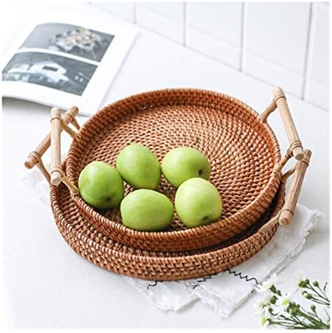 RattanStorage Кошница Тъкани плодове Хляб кошници Къща Японски стил ръчно изработени от Бамбук Хлебная кошница кошница