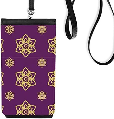 Тайланд Лилаво Златен Декоративен Модел Телефон В Чантата Си Чантата Виси Мобилен Чанта Черен Джоба