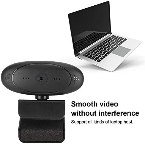 CiCiglow PC Камера Webcam with Microphone, 2MP HD 1080P Computer 360 Degree Wide Angle Web Camera for Video Conference