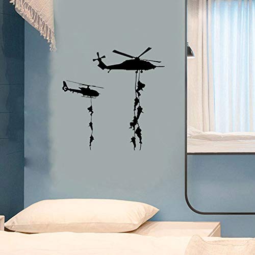 Хеликоптер на Армията Войници Стени, Стикери, Винил Стени на Изкуството, Стикери за Деца, Юноши Мъже Военни Фенове Спалня