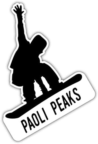 Paoli Peaks Indiana Ski Приключения Souvenir Е 2-Инчов Винил Decal Sticker Board Design
