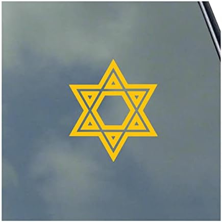 Юдаизъм Звездата На Давид Контур Vinyl Стикер Стикер Еврейската Вяра Религия Вярват