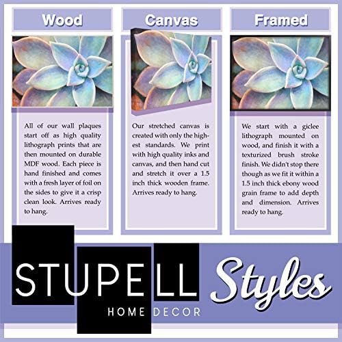 Stupell Home Décor Съединените Щати Карта САЩ Акварел Стенни Борда на Изкуството, 10 x 0.5 x 15, С Гордост Произведено