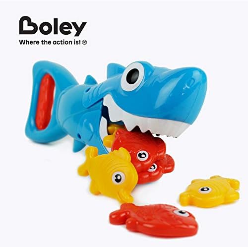 Boley Shark Grabber Fishing Game - 7 Pc Sinking Swimming Pool Toys for Kids - Водни Игри и Играчки за баня за Деца