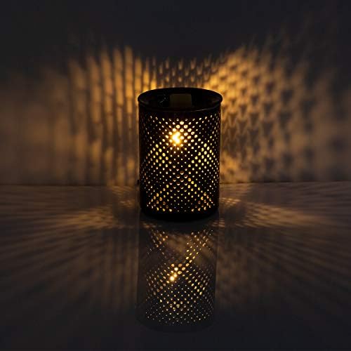 SUNPIN Ceramic Wax Warmer,Black Hollow Electric Fragrance Свещ Warmer for Warming Scented Candles,Wax Melts - Spa,Ароматерапия