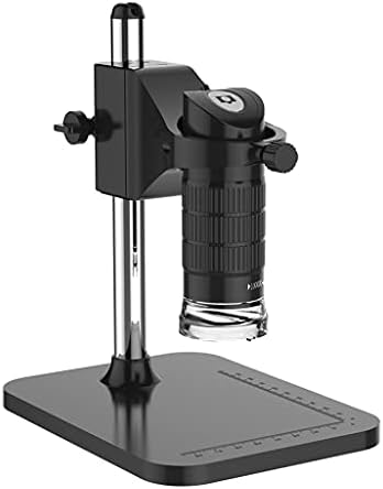 JJSPP Професионален преносим USB Цифров микроскоп 500X 2MP Електронен ендоскоп Регулируема 8 LED Лупа камера със стойка (цвят : черен размер : 500X)