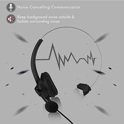 Шумоподавляющая слушалки Кол-центъра с 3.5 мм/2.5 мм Модулни свещи Удобно носене Без загуба на Звукова телефонни слушалки(3,5