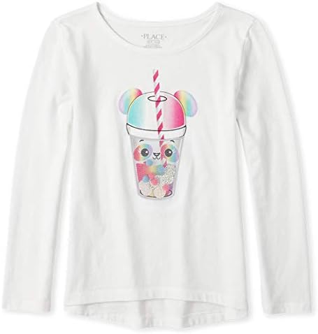 The Children 's Place Girls' Shakey Panda Frappe High Low Top