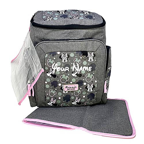 Аксесоари Cudlie Персонални Чанта за Памперси Minnie Mouse Multi-Piece Set Minnie Face Backpack Diaper Мъкна with Custom