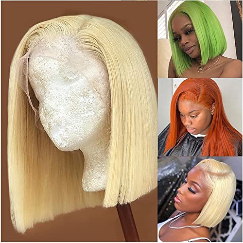 Candice Blonde Hair Боб Перука Lace Front Перуки от Човешка Коса 613 Къси Боб Перуки За Черни Жени Директни Бразилски