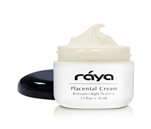 RAYA Placental Cream (402) | Регенериращ, подмладяващ и овлажняващ нощен крем за лице за цялото Крехко кожата | Успокоява