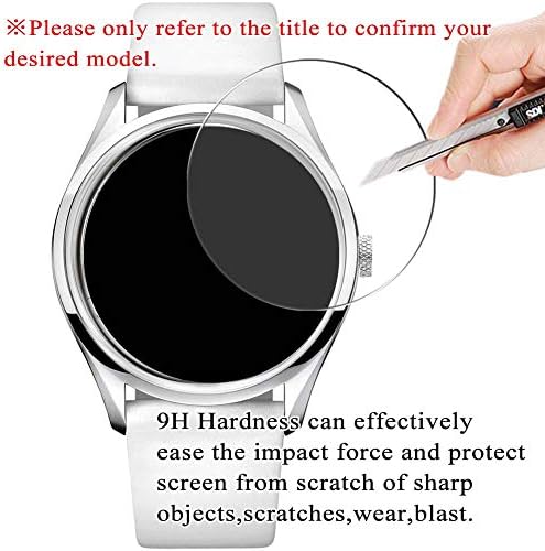 [3 Pack] Synvy Закалено стъкло Протектор на Екрана, Съвместим с Гага MILANO 6314.01 S-BLK MANUALE45MM 9H Film Smartwatch Smart Watch Protectors