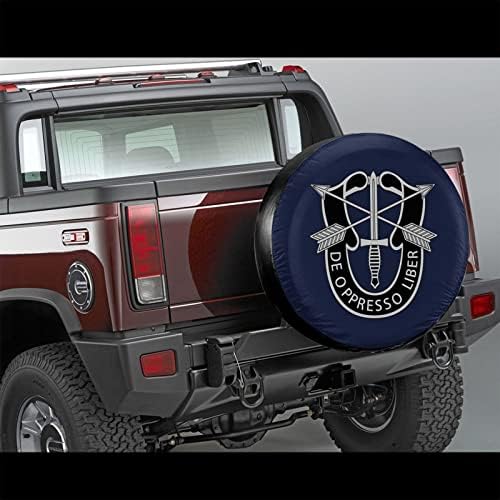 OnlyZhao 7th Special Forces Group Spare Tire Wheel Cover Car Truck SUV Camper е Подходящ за Jeep Wrangler Sahara