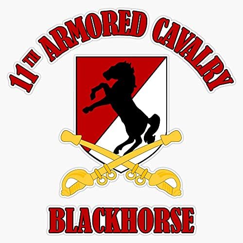 HOF Търговия 11Th Armored Cavalry - Blackhorse Рибка Sticker Waterproof Decal Laptop Wall Window Bumper Sticker 5