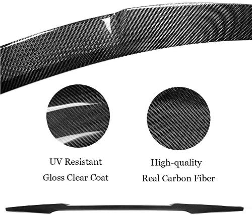 SNA Real Carbon Fiber Заден спойлер на багажника е Съвместим за (2014-2019) BMW 4 Series Coupe F32