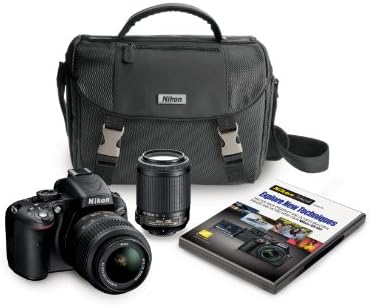 Комплект за цифрови огледално-рефлексни фотоапарати Nikon D5100 16.2 MP CMOS с обективи 18-55 мм и 55-200 мм VR AF-S