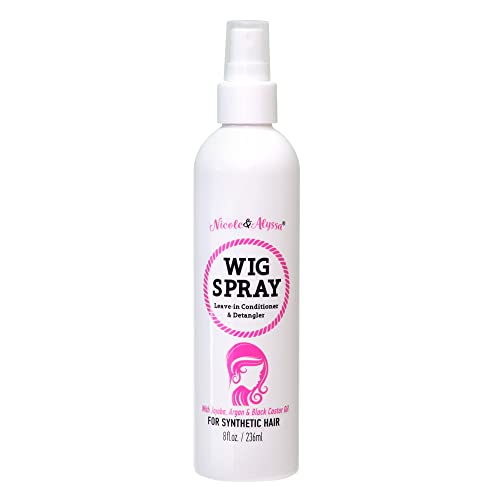 [ Nicole & Alyssa ] Перука Spray For Synthetic Hair 8oz - Незаличими Климатик, детанглер, Овлажняващ крем