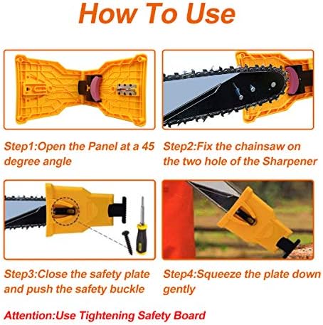 Ninge Chainsaw Sharpener - Бързо заточване на каменни шлифовъчни инструменти, съвместими с 14/16/18/20 инчов резачка с
