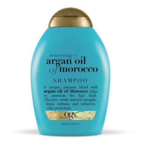 OGX Renewing + Арганово Oil of Morocco Овлажняващ шампоан за коса, Арганово масло, студено пресовано за овлажняване, омекотяване